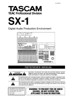 Tascam SX-1 - Owners Manual 